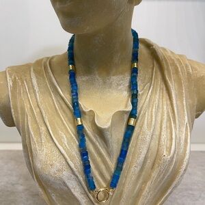 River Lea Jewels Blue and Gold Beaded Necklace 💕